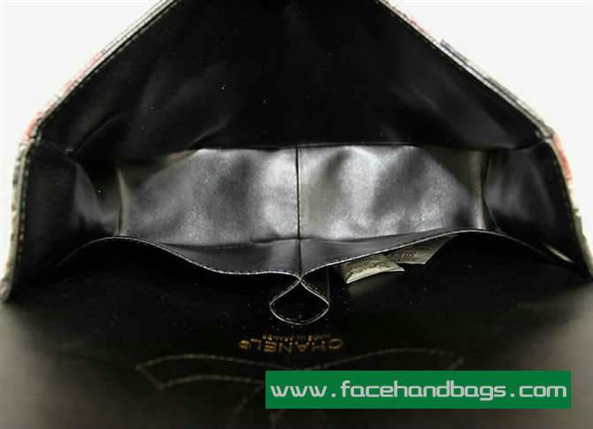 Chanel 2.55 Rose Handbag 50145 Gold Hardware-Black Red - Click Image to Close